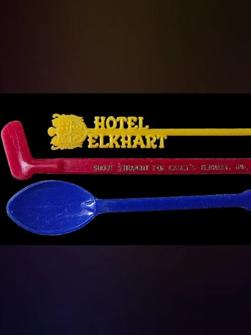 HOTEL ELKHART VINTAGE SWIZZLE STICKS